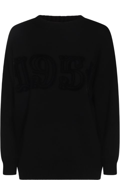 Max Mara Sweaters for Women Max Mara Black Wool Fido Knitwear