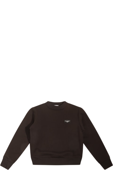 Dolce & Gabbana Sweaters & Sweatshirts for Boys Dolce & Gabbana Black Cotton Sweatshirt