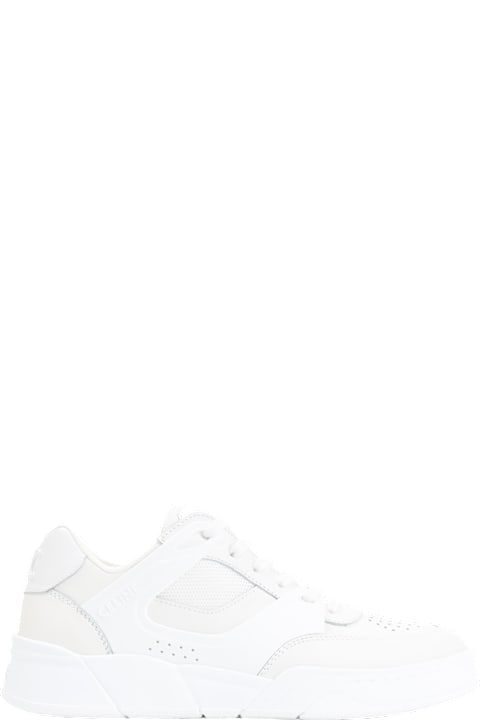 Celine for Kids Celine Ct-09 Leather, Rubber And Mesh Sneakers