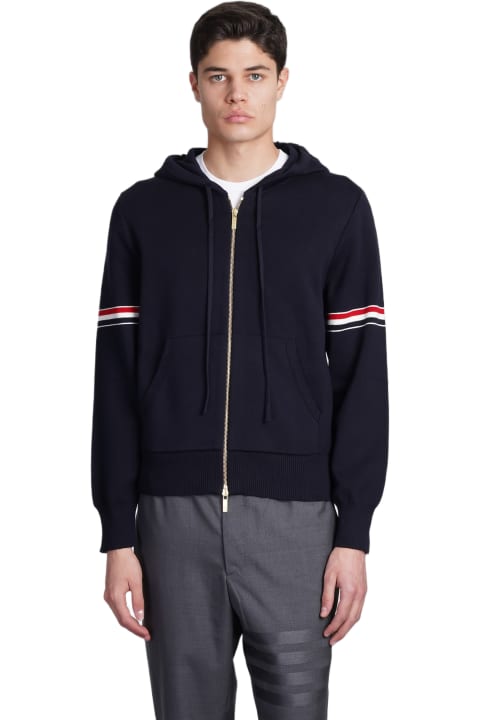 Thom Browne Fleeces & Tracksuits for Men Thom Browne Contrasting Bands Hoodie