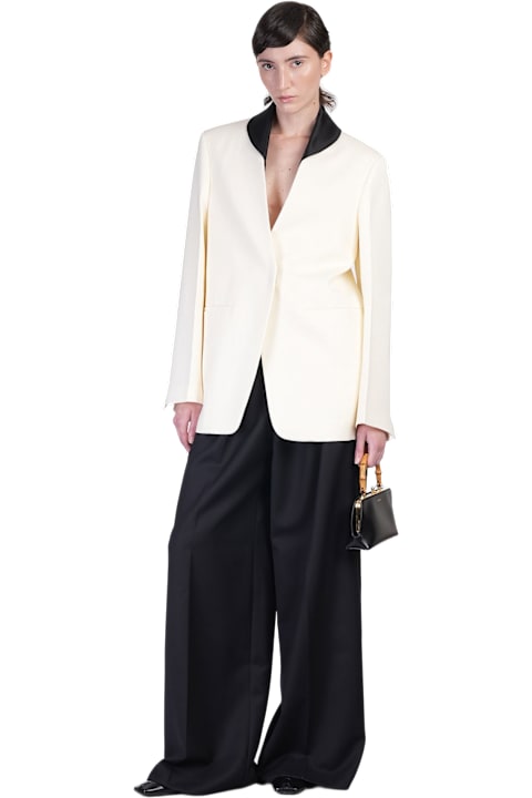 Jil Sander for Women Jil Sander Jacket 66 Blazer In Beige Viscose
