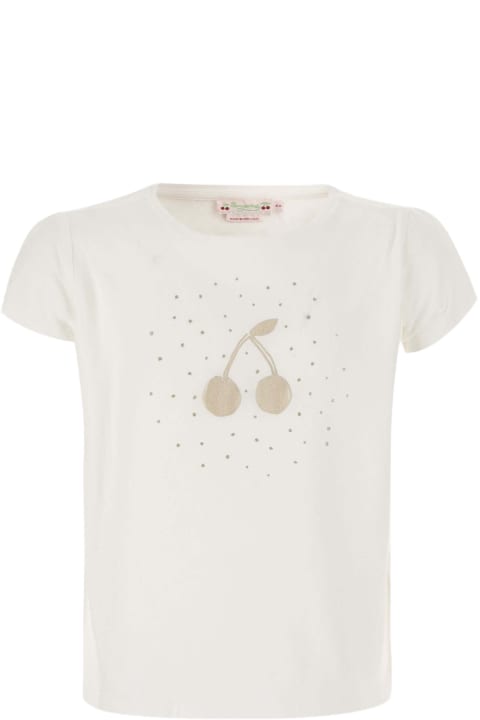 Bonpoint Topwear for Girls Bonpoint Cotton T-shirt With Logo