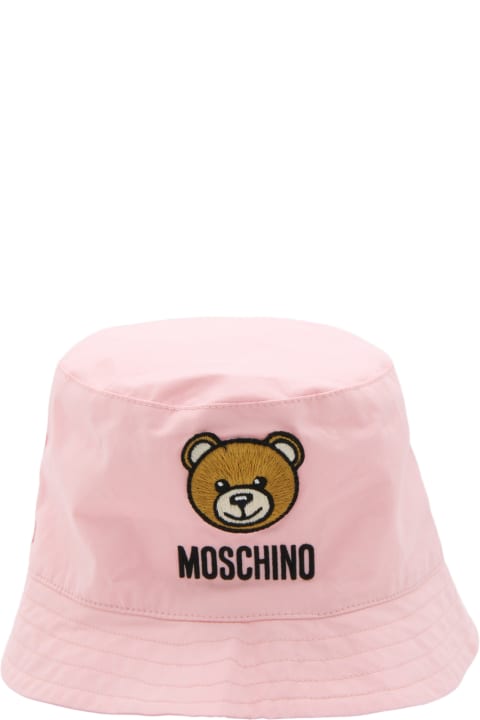 ボーイズ Moschinoのアクセサリー＆ギフト Moschino Pink Cotton Bucket Hat