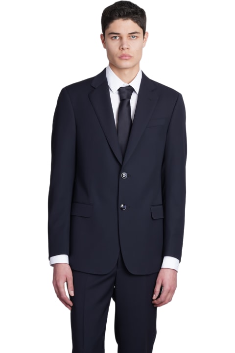 Suits for Men Giorgio Armani Dress In Blue Wool