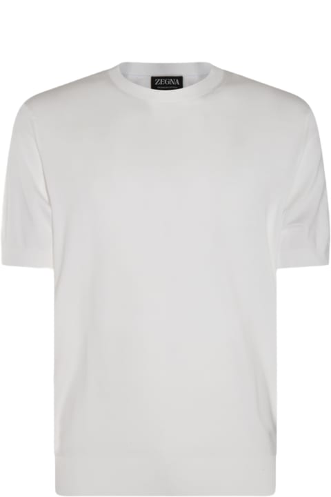 メンズ Zegnaのトップス Zegna White Cotton Tshirt