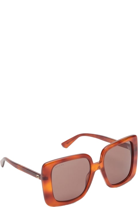 Gucci Eyewear Eyewear for Women Gucci Eyewear Tortoiseshell Oversize Sunglasses