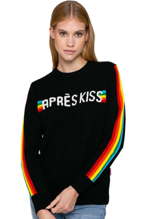 Homeware MC2 Saint Barth Woman Sweater "après Kiss" Embroidery