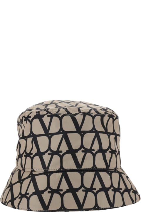 メンズ Valentino Garavaniの帽子 Valentino Garavani Nylon Iconographe Bucket Toile Hat