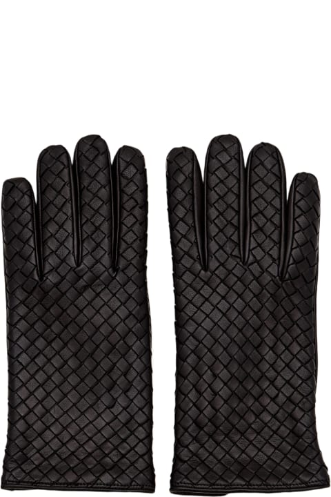 Accessories for Men Bottega Veneta Intrecciato Leather Gloves