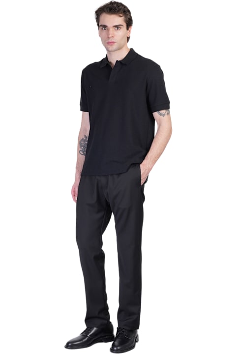 Zegna for Women Zegna Polo In Black Cotton