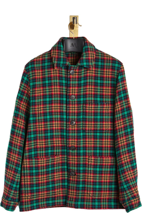 doppiaa Clothing for Men doppiaa Aasti Checked Wool Overshirt