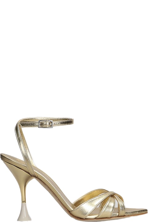 3JUIN Shoes for Women 3JUIN Noeli 095 Sandals In Gold Leather