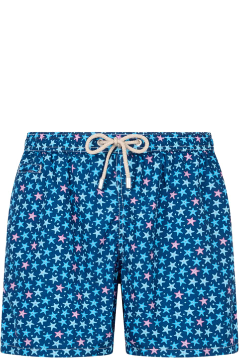 Homeware MC2 Saint Barth Man Lightweight Fabric Swim-shorts Lighting Micro Fantasy With Starfish Print