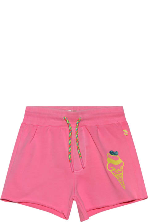 Billieblush Bottoms for Girls Billieblush Pink Multicolour Cotton Track Shorts
