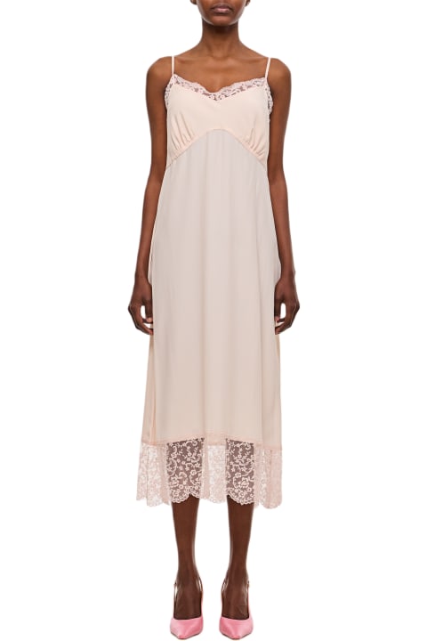 Simone Rocha Dresses for Women Simone Rocha Slip Dress W/ Deep Lace Trim