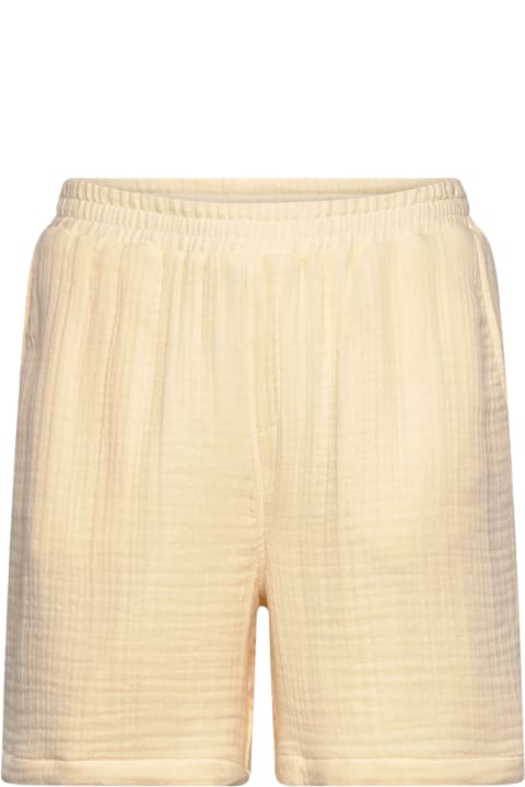 Daily Paper Pants for Men Daily Paper Yellow Cotton Shorts