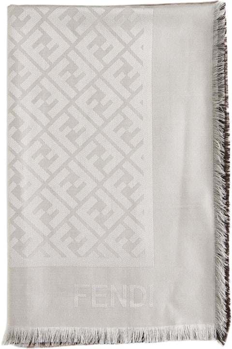Fendi Scarves & Wraps for Women Fendi Ff Gradient Silk And Wool Shawl
