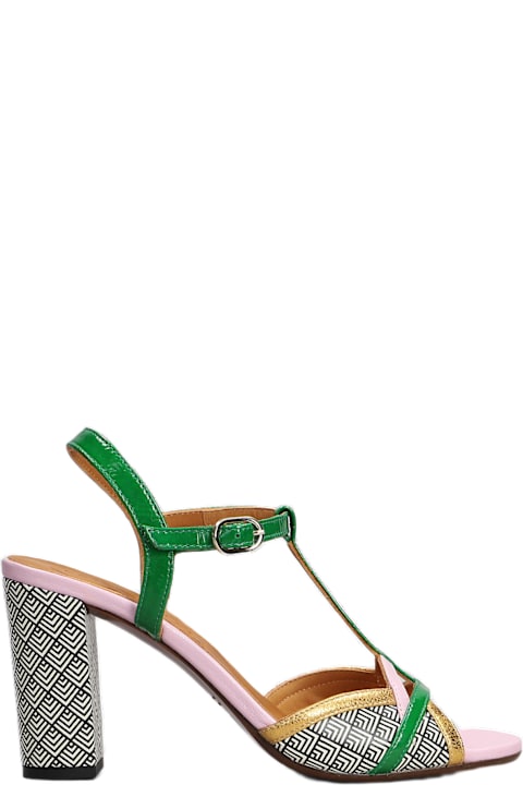 Homeware Chie Mihara Bejo Sandals In Green Leather