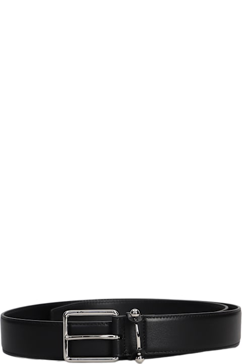 Belts for Men Christian Louboutin Chambeliss Belts In Black Leather