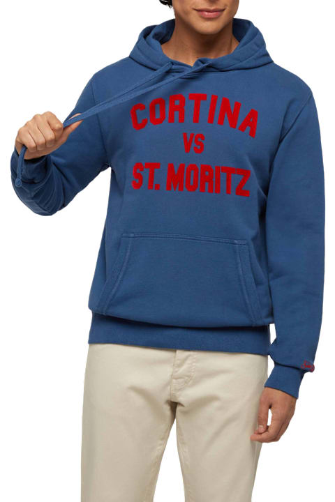 Homeware MC2 Saint Barth Cotton Fleece Sweatshirt Tribeca With Cortina Vs St. Moritz Print