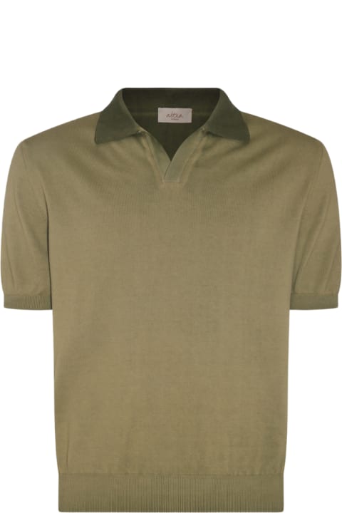 Altea Topwear for Men Altea Army Cotton Polo Shirt
