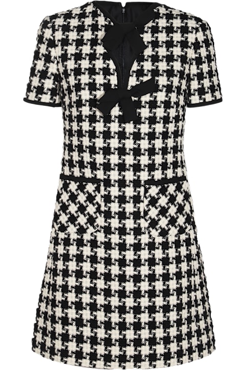 Valentino Dresses for Women Valentino White And Black Mini Dress