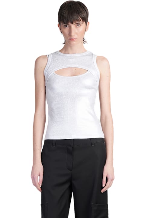 Off-White for Women Off-White Topwear In Silver Cotton