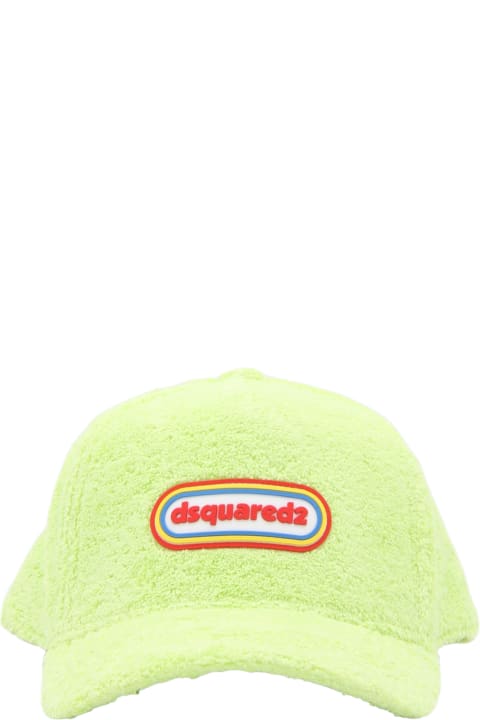 Hats for Women Dsquared2 Green Multicolour Cotton Baseball Cap