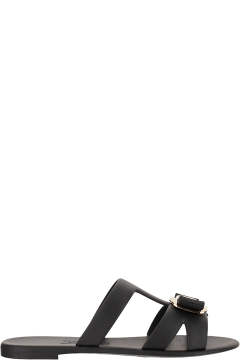 サンダル・ミュール Ferragamo New Vara Rubber Sandals Ferragamo New Vara Rubber Sandals | italist