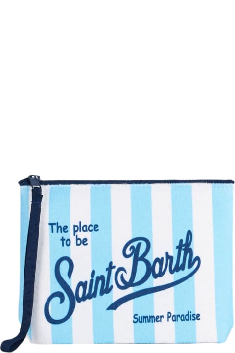 MC2 Saint Barth Aline Terry Pochette With Saint Barth Print