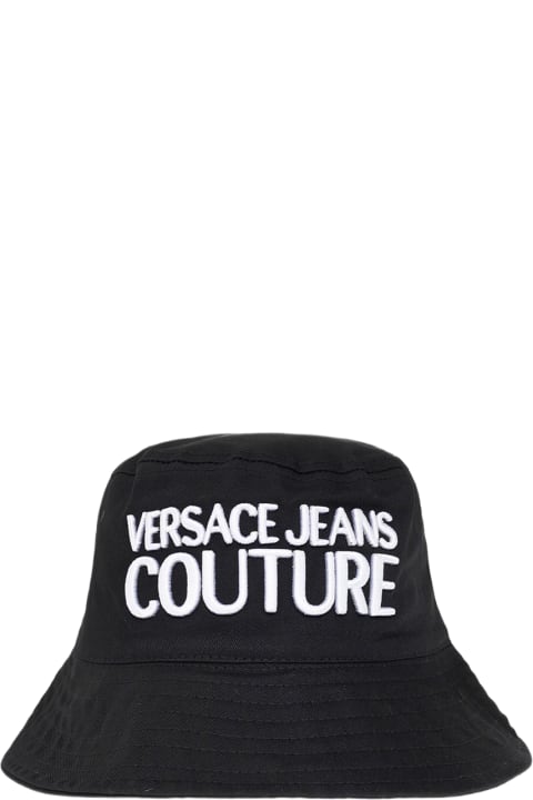 Hats for Women Versace Jeans Couture Bucket Hat With Logo Versace Jeans Couture