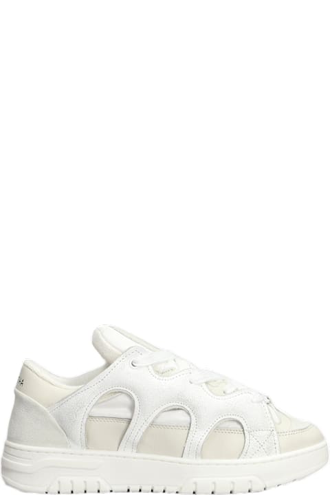 Paura for Men Paura Santha 1 Sneakers In White Leather And Fabric