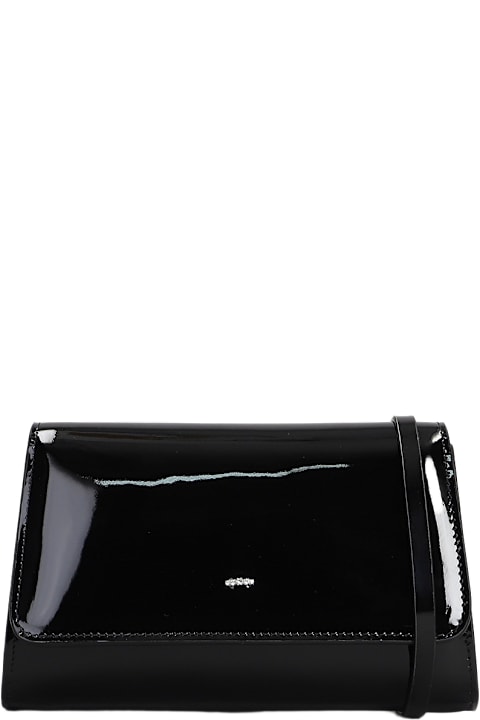 Giuseppe Zanotti for Women Giuseppe Zanotti Cleopatra Clutch In Black Patent Leather