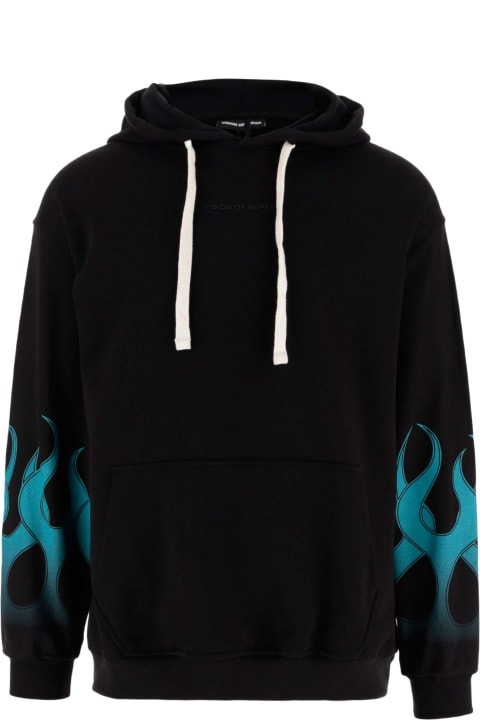 Vision of Super Negative Red Flames Hoodie italist ALWAYS LIKE