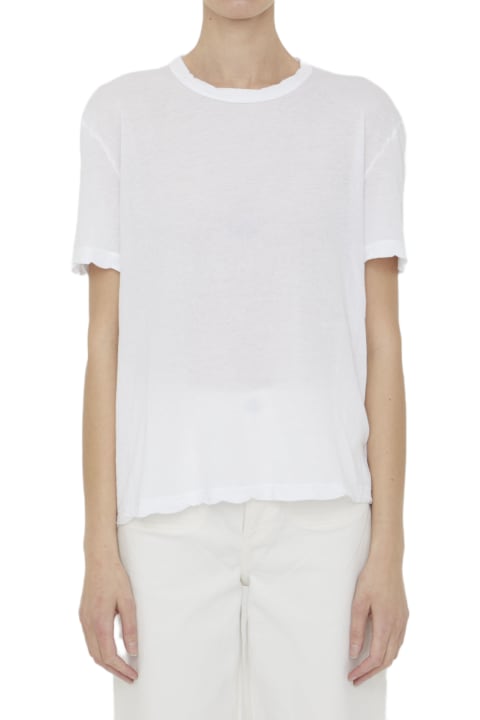 James Perse Clothing for Women James Perse White Cotton T-shirt