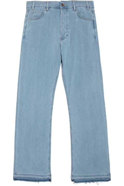 Laneus Clothing for Men Laneus Denim 5/pockets Pants Man Light blue chambray denim pant - Denim 5/Pockets Pants