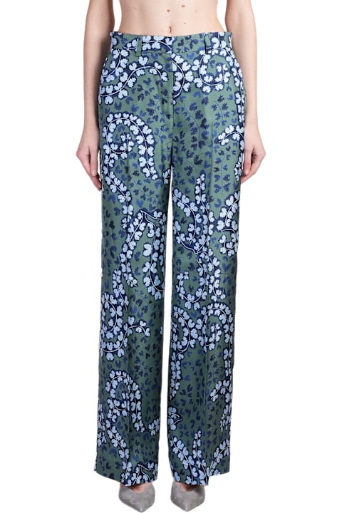 Lanvin for Women Lanvin Pants In Green Silk