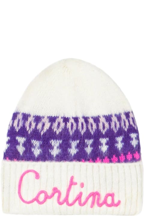 أدوات منزلية MC2 Saint Barth Woman Ultra Soft Beanie With Nordic Jacquard