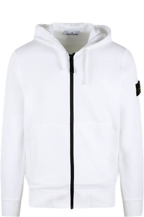 Homeware Stone Island Badge Logo Full Zip Hooded Jacket