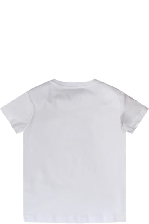 Fashion for Kids Balmain White And Gold Cotton T-shirt