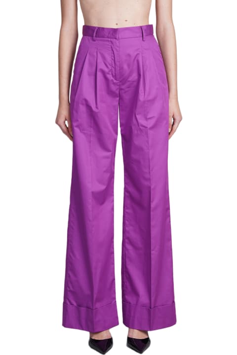 Pants & Shorts for Women The Andamane Nathalie Pants In Viola Cotton