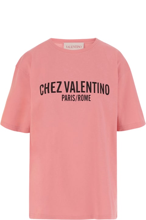 Homeware Valentino Chez Valentino Print Cotton Jersey T-shirt