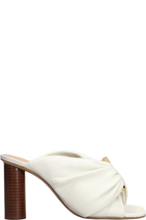 Sandals for Women J.W. Anderson Corner Heel Slipper-mule In Beige Leather