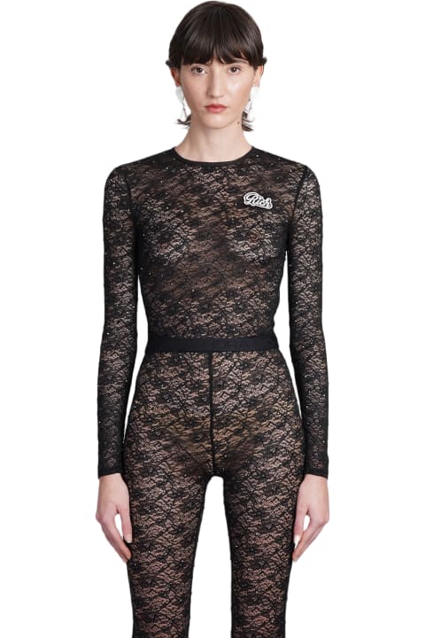 Alessandra Rich Jumpsuits for Women Alessandra Rich Topwear In Black Polyamide