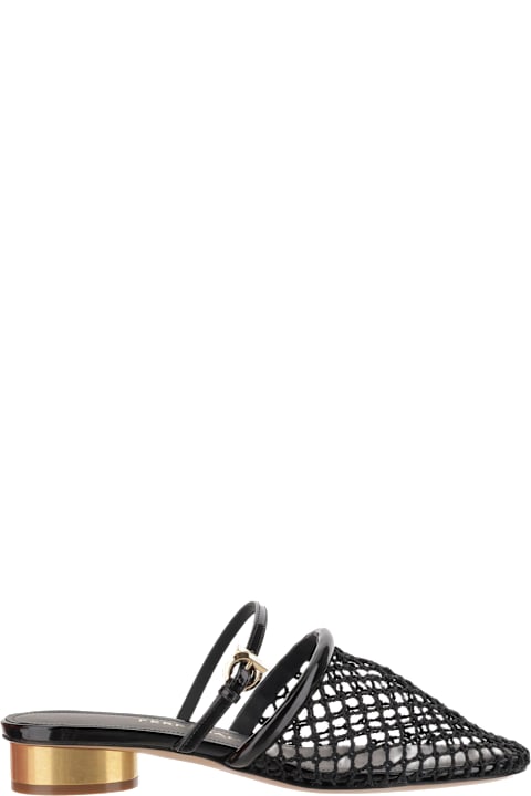 サンダル・ミュール Ferragamo Mesh And Leather Mules Ferragamo Mesh And Leather Mules | italist