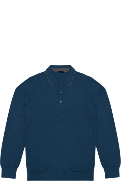 Homeware Larusmiani Long Sleeve Polo Shirt Sweater
