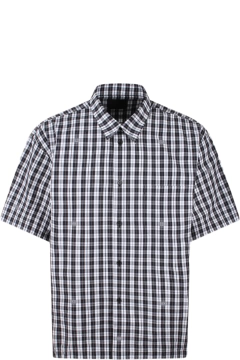Shirts for Men Givenchy 4g Checked Poplin Shirt