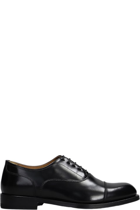 Green George Shoes for Men Green George Lace Up Shoes In Black Leather