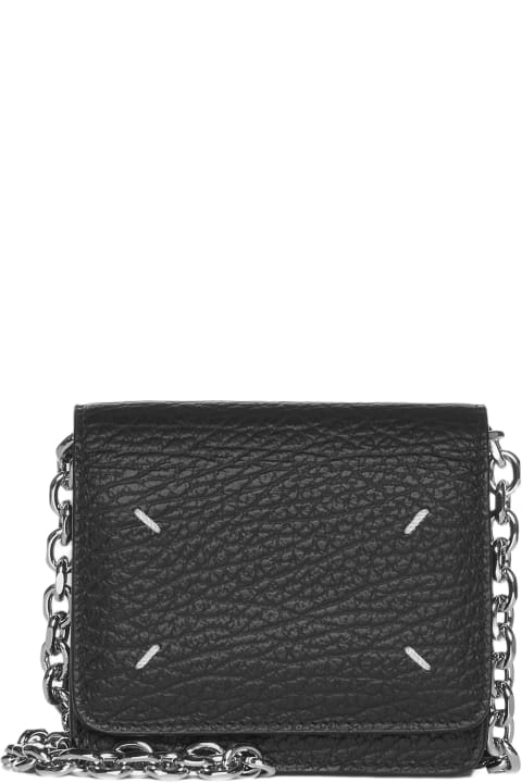ウィメンズ Maison Margielaのショルダーバッグ Maison Margiela Small Leather Chain Wallet Bag
