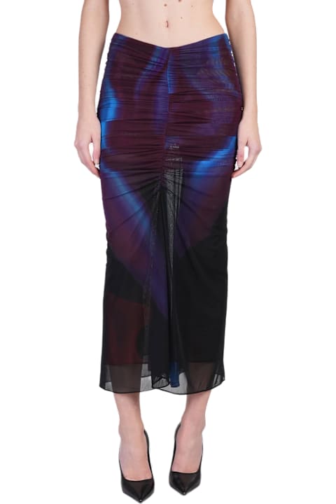 Mugler for Women Mugler Skirt In Multicolor Polyamide